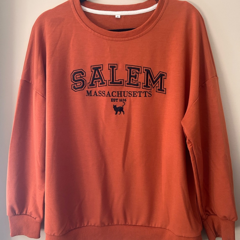 Salem Massachusetts Orange Sweatshirt